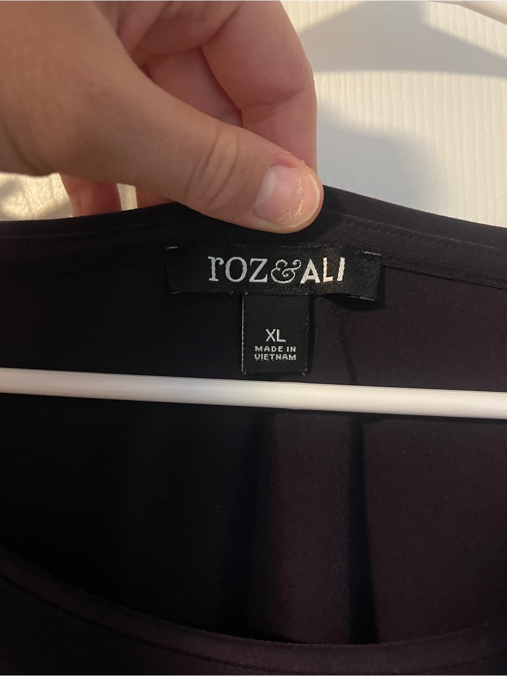 Roz & Ali Long Sleeve Top - Dark Plum - Picture 3 of 4